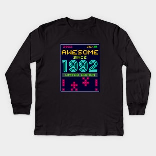 Awesome since 1992 limited edition Kids Long Sleeve T-Shirt